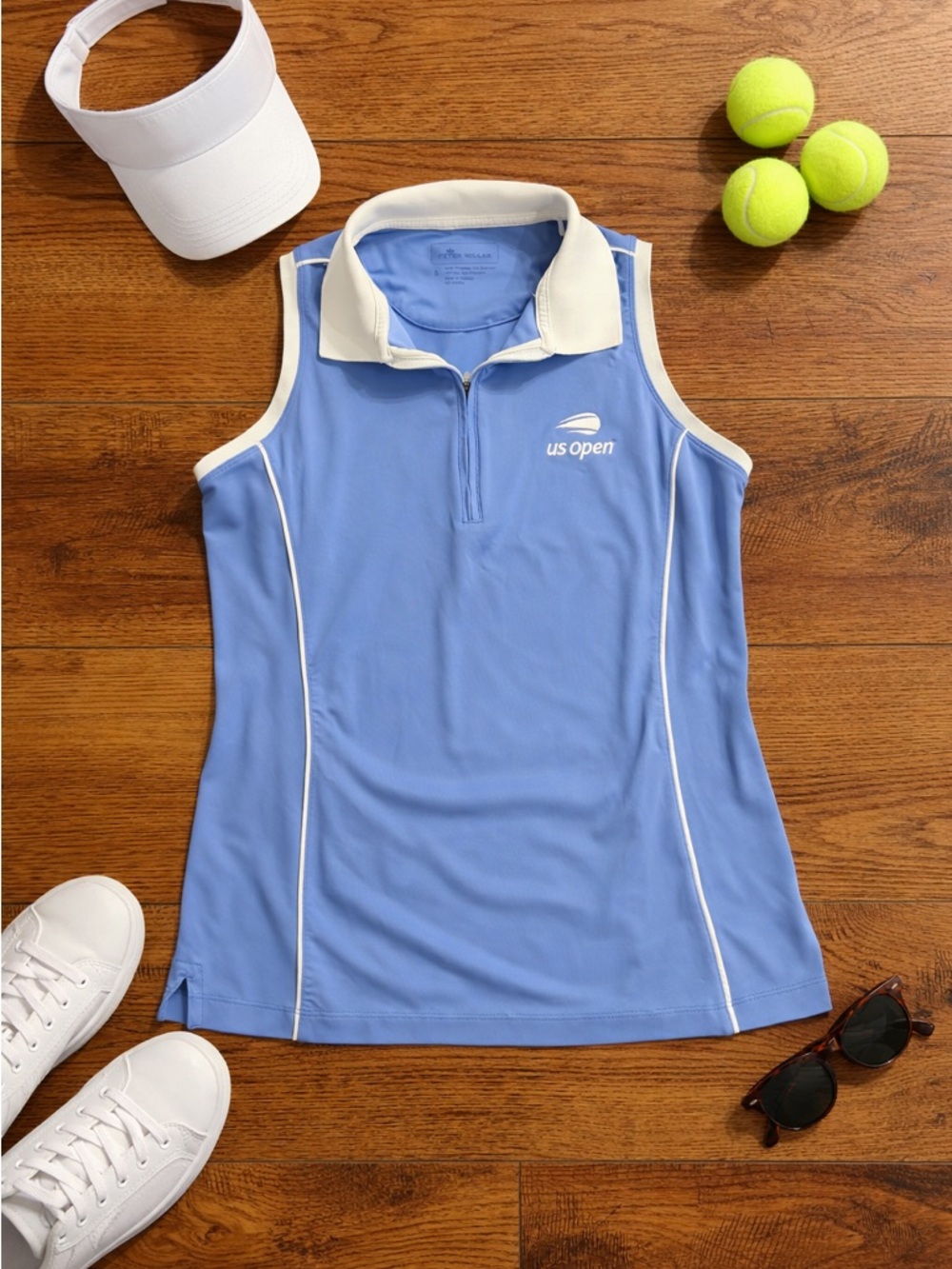 Peter Millar Light Blue Sleeveless US Open Tennis Top